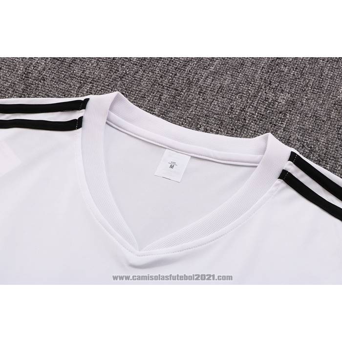 Fato de Treino Real Madrid Manga Curta 2022-2023 Branco Y Purpura
